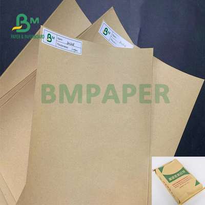 75gsm 80gsm High Tensile Strength Brown Paper High Tear Index Kraft Paper For Cement Bag