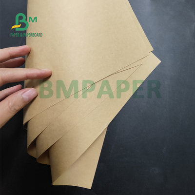 50 - 150g Food Grade Brown Kraft Paper For Takeaway Carrier Bag Lightweight