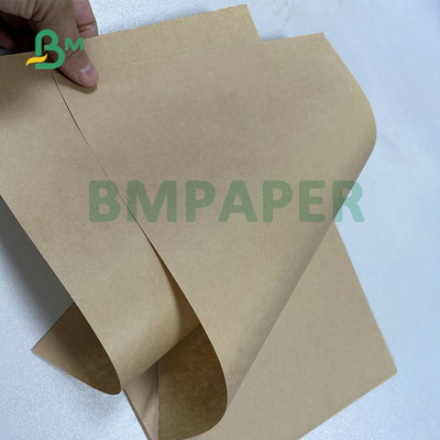 Uncoat 30gsm 40gsm 45gsm Food Grade Brown Kraft Paper For Bread Bags 57x87cm