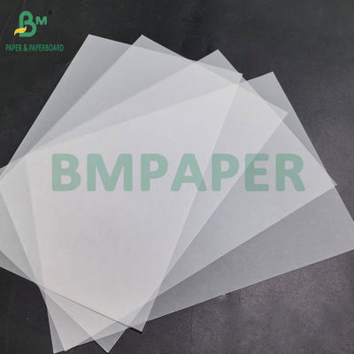 38g 40g Food Grade White Greaseproof Waxed Paper For Wrapping Burgers