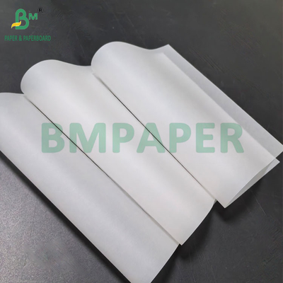 38g 40g Food Grade White Greaseproof Waxed Paper For Wrapping Burgers