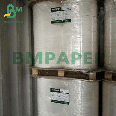 25mm x 1000m Food Grade Wrapping Straws White Paper With Jumbo Roll 28g
