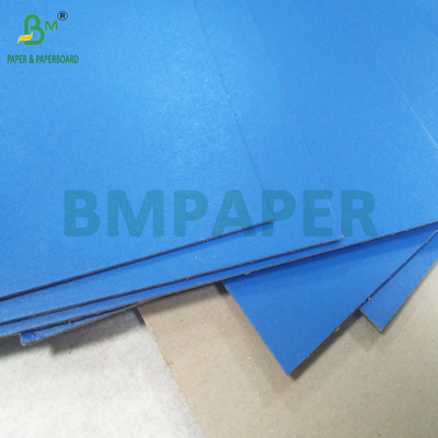 Good Flatness Folders Cover Cardboard Laminated Green Blue Color Grey Back