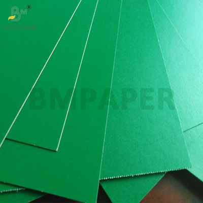 Good Flatness Folders Cover Cardboard Laminated Green Blue Color Grey Back