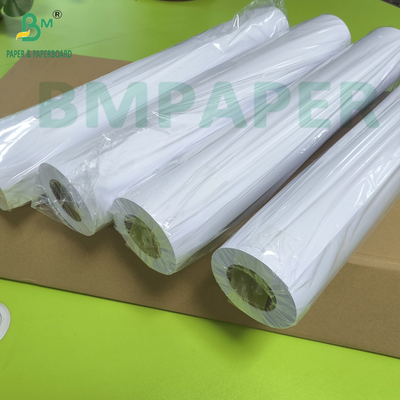 Inkjet Plotter Paper 30 X 150 CAD Paper Roll 80gsm For Wide Format Ink Jet
