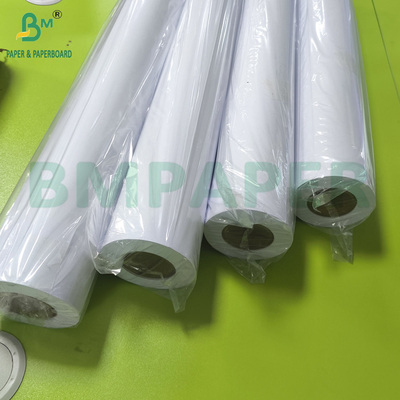 Inkjet Plotter Paper 30 X 150 CAD Paper Roll 80gsm For Wide Format Ink Jet