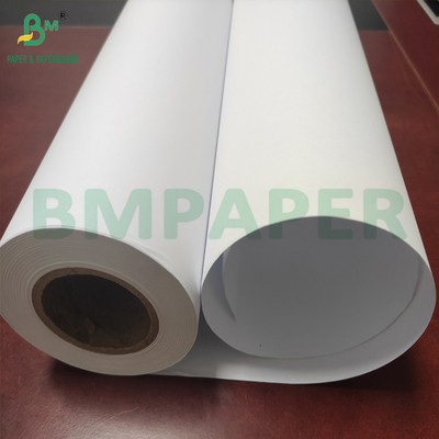 Color Inkjet Printing Paper 150gr One Side Coated White Paper 914mm X 30m Roll