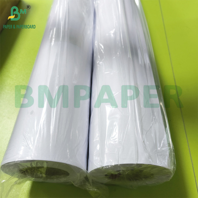 Color Inkjet Printing Paper 150gr One Side Coated White Paper 914mm X 30m Roll
