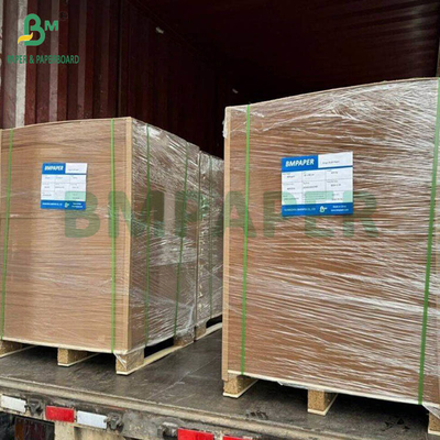 PE Coating One Side Brown Kraft Paperboard Large Sheets For Lunch Boxes 400gsm + 15g