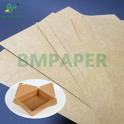 PE Coating One Side Brown Kraft Paperboard Large Sheets For Lunch Boxes 400gsm + 15g