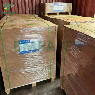PE Coating One Side Brown Kraft Paperboard Large Sheets For Lunch Boxes 400gsm + 15g
