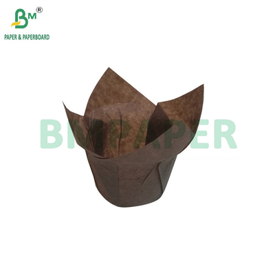 40gsm 80gsm Coffee Color Cake Cup Paper High Temperature Resistant Food Grade Muffin Wrapping Paper