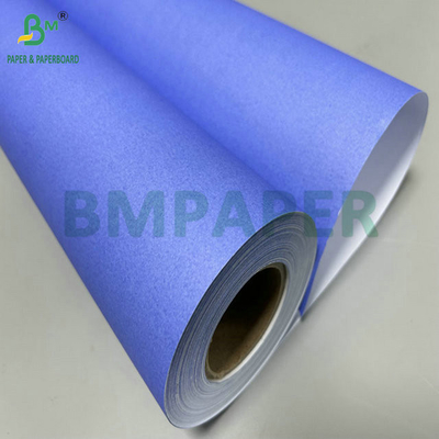 20Lb 24&quot; x 150feet Uncoated Single Purplish Blue Digital Paper For CAD Drawing Printing