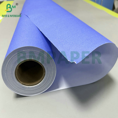 20Lb 24&quot; x 150feet Uncoated Single Purplish Blue Digital Paper For CAD Drawing Printing