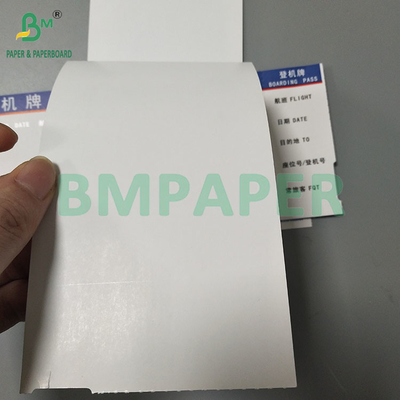 175GSM White Blank Card Thermal Paper Doule Side Printing For Boarding Pass