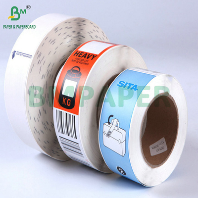 70g 80g White Folded Thermal Cardboard Airline Luggage Tag Label Paper