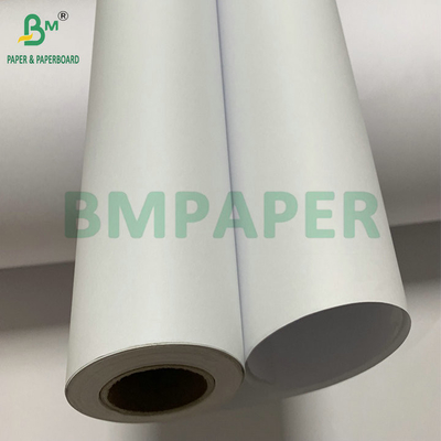 Uncoated White 20lb CAD Bond Paper For Inkjet Printing 36&quot; X 300' 3 Rolls Per Carton