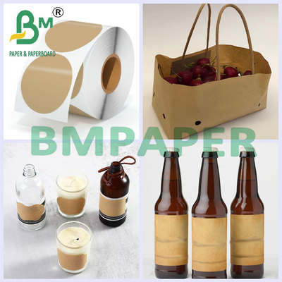Nutural color 60gsm 100gsm 120gsm Brown Craft Paper For Shopping Bags In Sheets
