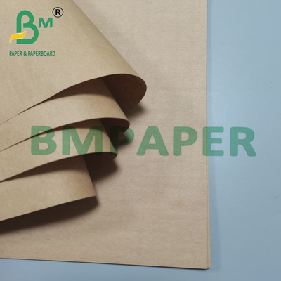 80g Brown Wet Strength Kraft Paper Roll For Frozen Food Packaging Label