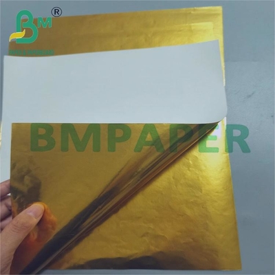 70gsm Golden Glossy Wet Strength Paper For Drink Label 70cm x 100cm