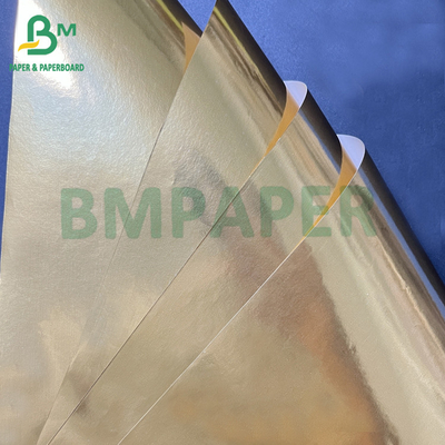 70gsm Golden Glossy Wet Strength Paper For Drink Label 70cm x 100cm