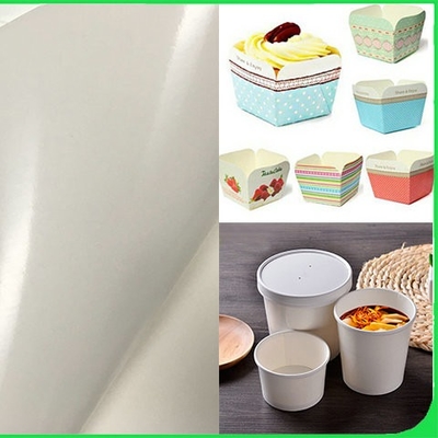 Food Grade PE Coated Folding Board In Roll For Making Paper Cup