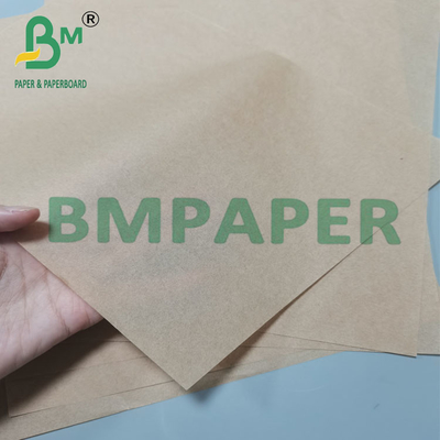 34g 635mm Width Food Grade Unbleached Coat Paper With Greaseproof Silicones