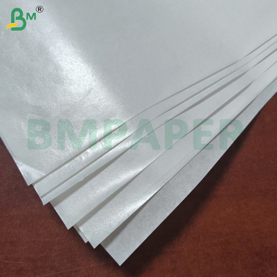 White MG Bleached Paper Machine Glazed With High Gloss On One Side 30gsm - 70gsm