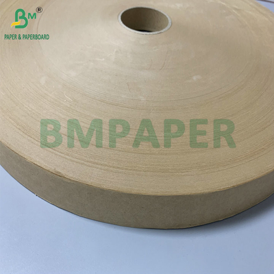 Slitting Small Sizes 30mm 32mm 24gsm 28gsm Brown Kraft Wrapping Paper For Straw Packing