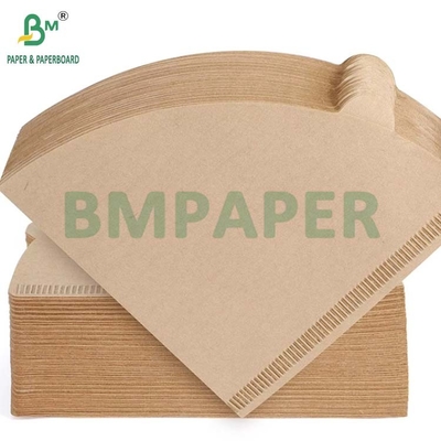 Unbleached Natural Brown Coffee Filter Paper Biodegradable High Temperature
