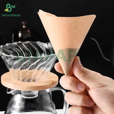 Unbleached Natural Brown Coffee Filter Paper Biodegradable High Temperature