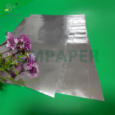 68gsm 70gsm Silver Metallized Wet Strength Paper For Beer Neck Label 700mm