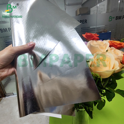 68gsm 70gsm Silver Metallized Wet Strength Paper For Beer Neck Label 700mm