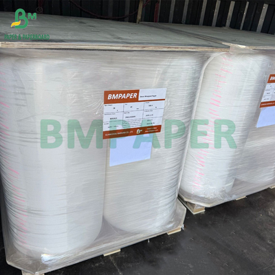 24gsm 28gsm Plain White Wrapper Paper For Drinking Straws 44MM 53MM Food Grade