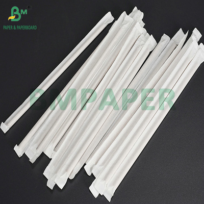 34mm 36mm 25g 26g White MG Wrapping Paper For Straw Packaging