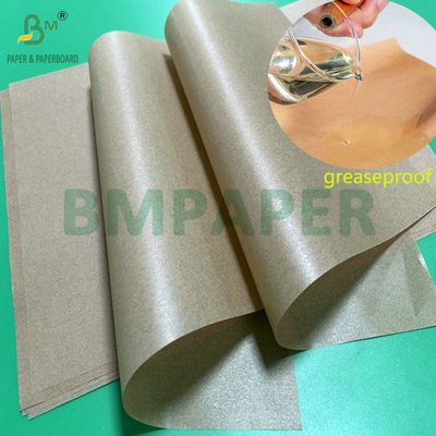 4 x 3 feet 30gsm 40gsm Kraft Color Silicone Parchment Paper For Baking Food