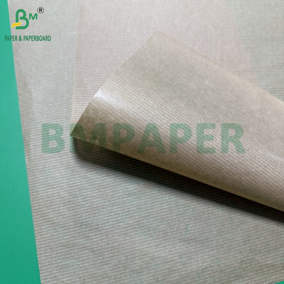 MG Unbleached Natural Brown Ribbed Kraft Paper 50gsm Reels 800mm Wide Core 76mm