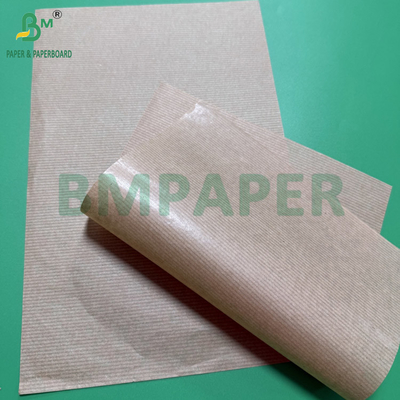 MG Unbleached Natural Brown Ribbed Kraft Paper 50gsm Reels 800mm Wide Core 76mm