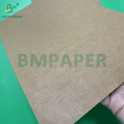 0.55mm 0.60mm Dark Brown Washed Kraft Paper Rolls For Jeans Label 150cm X 100m