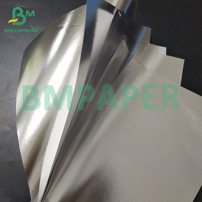 70gsm Waterproof Silver Aluminum Metallized Paper For Wet Strength Beer Label