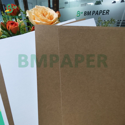 0.7mm 590gsm White Face Kraft Board For Electronic Products Package 79 x 109cm