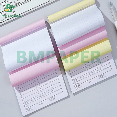 70gsm 75gsm Carbonless Copy Paper Black Blue Image Extended Sheets 8.5x14''