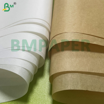 38-50gsm Greaseproof Paper for Fatty Food Packaging Brown & White Options Kit 3-8, Moisture-Resistant Recyclable