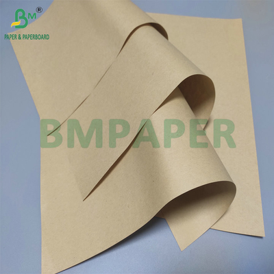 Wood Pulp High Strength 60g 80g Brown Kraft Paper Roll For Paper Bags