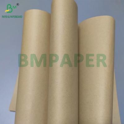 Wood Pulp High Strength 60g 80g Brown Kraft Paper Roll For Paper Bags