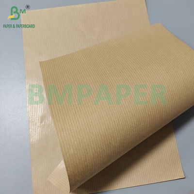 60gsm Food Grade One Side Glossy Brown Striped Kraft Paper Roll