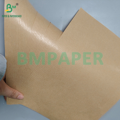 60gsm Food Grade One Side Glossy Brown Striped Kraft Paper Roll