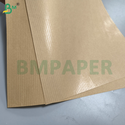 High Strength 50gsm Pure MG Ribbed Kraft Paper Roll 750mm