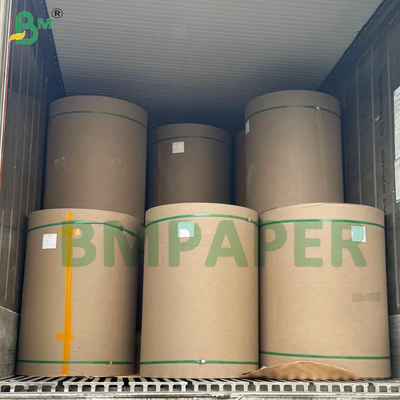 High Strength 50gsm Pure MG Ribbed Kraft Paper Roll 750mm