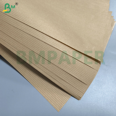 High Strength 50gsm Pure MG Ribbed Kraft Paper Roll 750mm